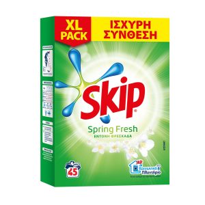 Skip Spring Fresh Σκόνη Πλυντηρίου 45 μεζούρες 2,925 Kg