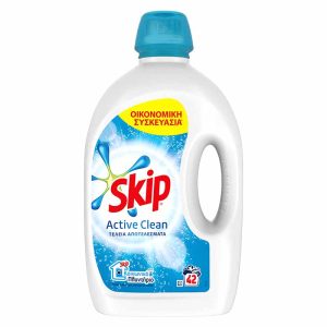 Skip Active Clean Υγρό Πλυντηρίου 42 μεζούρες 2,1lt