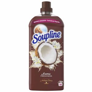 Soupline Καρύδα & Λευκά Άνθη Συμπυκνωμένο Μαλακτικό Ρούχων 56 μεζούρες 1,3 lt