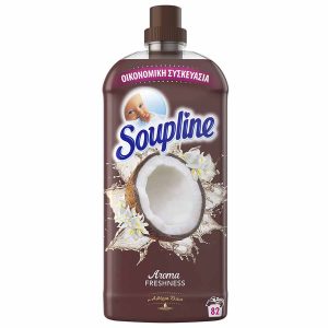 Soupline Καρύδα & Λευκά Άνθη Συμπυκνωμένο Μαλακτικό Ρούχων 82 μεζούρες 1,9 lt