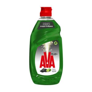 Ava Plus Πράσινο Λεμόνι & Ενεργός Άνθρακας Υγρό Πιάτων 430ml