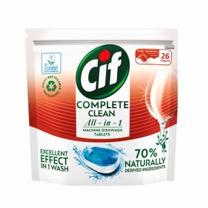 Cif Complete Clean All In 1 Ταμπλέτες Πλυντηρίου 26 τεμάχια
