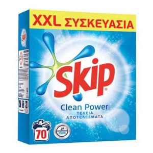 Skip Active Clean Σκόνη Πλυντηρίου 70 μεζούρες 4,55 Kg