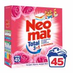Neomat Total Σκόνη Πλυντηρίου Άγριο Τριαντάφυλλο 45 μεζούρες 2,25kg