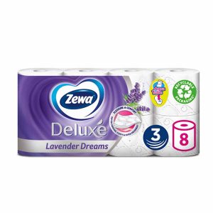 Zewa Deluxe Lavender Dreams Χαρτί Υγείας 3Φύλλων 8 τεμάχια