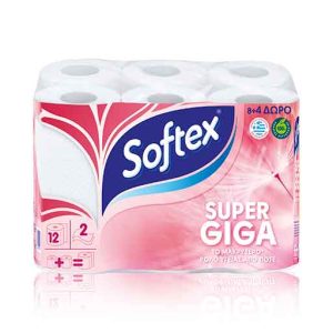 Softex Ρολό Υγείας Giga 8+4 Δώρο 1764gr