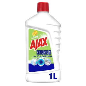 Ajax Kloron Λεμόνι 2 σε 1 Υγρό Καθαρισμού 1lt