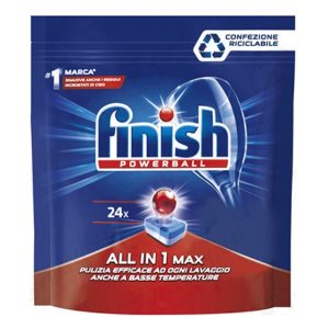 Finish Ταμπλέτες Πλυντηρίου Πιάτων All in 1 Max 24 Τεμάχια