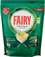 Fairy Caps Original All in One Λεμόνι Ταμπλέτες 40 τεμάχια 540 gr