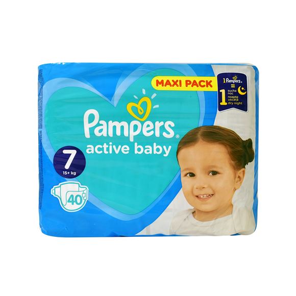 Pampers Active Baby Πάνες Νο7 15+kg 40 τεμάχια