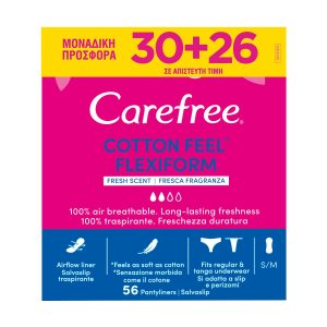 Carefree Flexiform Fresh Σερβιετάκια 30+26 τεμάχια