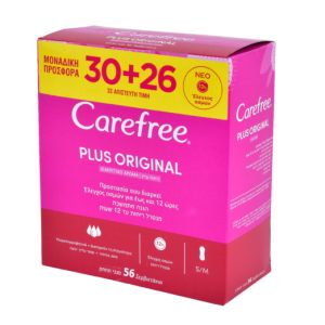 Carefree Plus Original Σερβιετάκια 30+26 τεμάχια