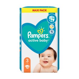 Pampers Active Baby Πάνες Νο3 6-10kg 66 τεμάχια