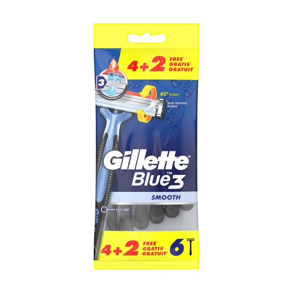 Gillette Blue 3 Smooth Ξυραφάκια 4+2 τεμάχια