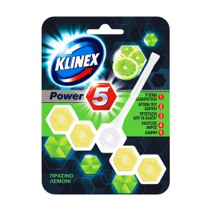 Klinex Power 5 Πράσινο Λεμόνι Block 55 gr