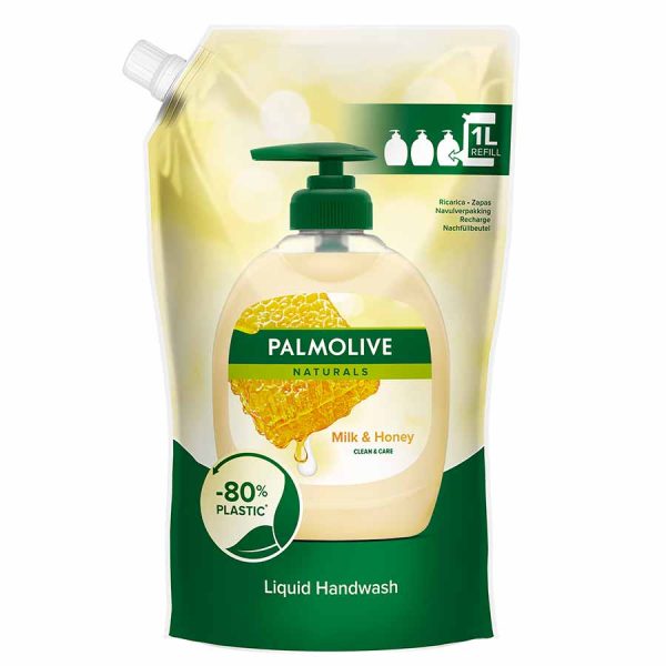 Palmolive Μέλι & Γάλα Ανταλλακτικό Κρεμοσάπουνο 1 lt