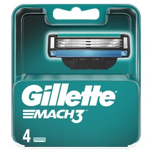 Gillette Mach 3 Ανταλλακτικές Κεφαλές 4 τεμάχια