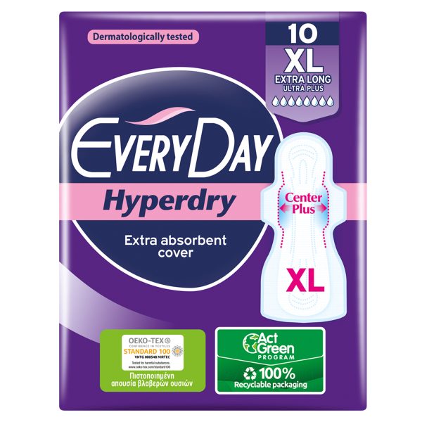 Everyday Hyperdry Ultra Plus Extra Long Σερβιέτες 10 τεμάχια