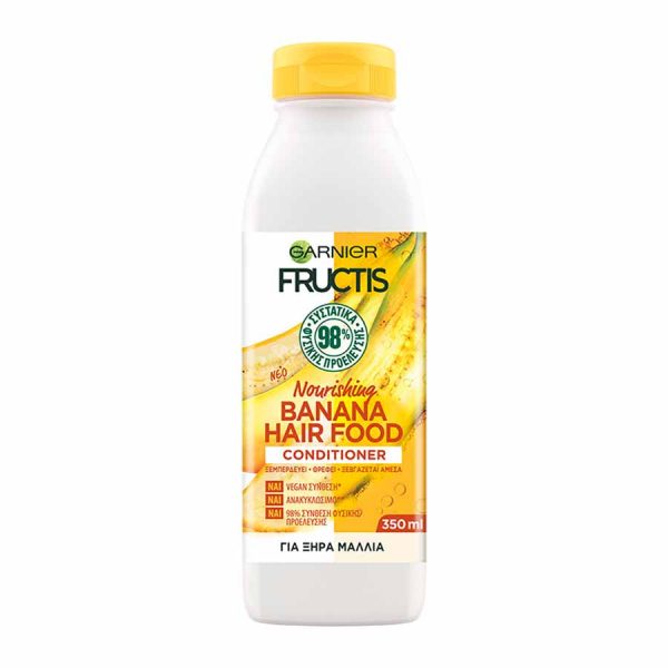 Fructis Hair Food Banana Ξηρά Μαλλιά Conditioner 350 ml