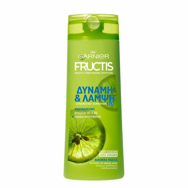 Fructis Δύναμη & Λάμψη Για Κανονικά Μαλλιά Σαμπουάν 400 ml