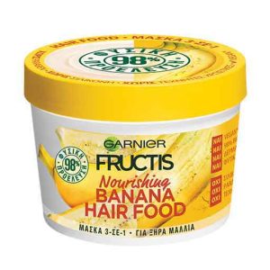 Fructis 3σε1 Hair Food Banana Για Ξηρά Μαλλιά Μάσκα Μαλλιών 390 ml