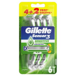 Gillette Sensitive Sensor 3 Ξυραφάκια 4+2 τεμάχια
