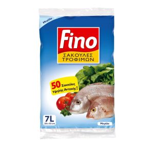 Fino Σακούλες Τροφίμων Μεγάλες 28Χ43 50 τεμάχια