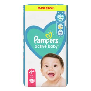 Pampers Active Baby Πάνες Νο4+ 10-15kg 54 τεμάχια