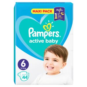 Pampers Active Baby Πάνες Νο6 13-18kg 44 τεμάχια