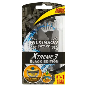 Wilkinson Xtreme Black Edition Ξυραφάκια 3+1 τεμάχια