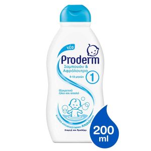 Proderm νο 1 Σαμπουάν & Αφρόλουτρο 0-12 μηνών 200ml